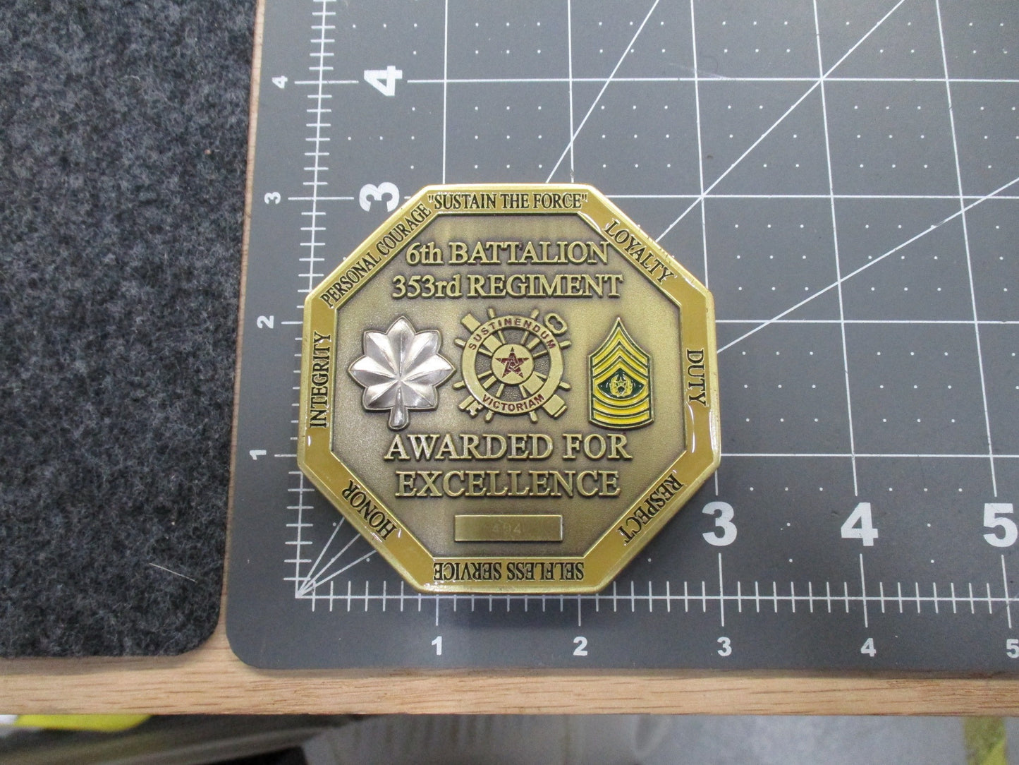 6th Battalion 353rd Regiment US Army Challenge Coin (Large) 3"