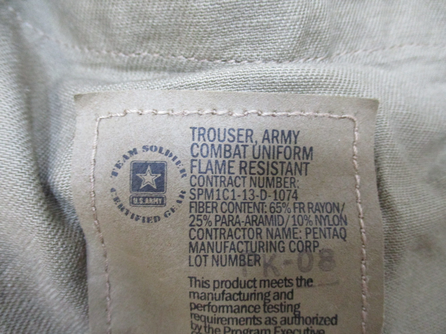 NEW ARMY ISSUE MULTICAM COMBAT PANTS FLAME RESISTANT FRACU MEDIUM/LONG TROUSER