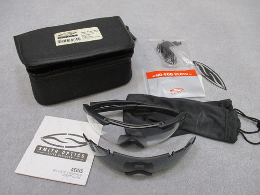Used Smith Optics AEGIS SPECTACLE Eye Shield Safety Glasses Kit Black Frame