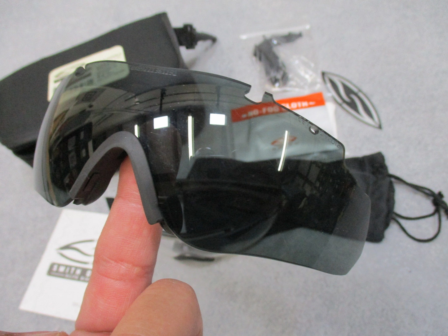 Used Smith Optics AEGIS SPECTACLE Eye Shield Safety Glasses Kit Black Frame