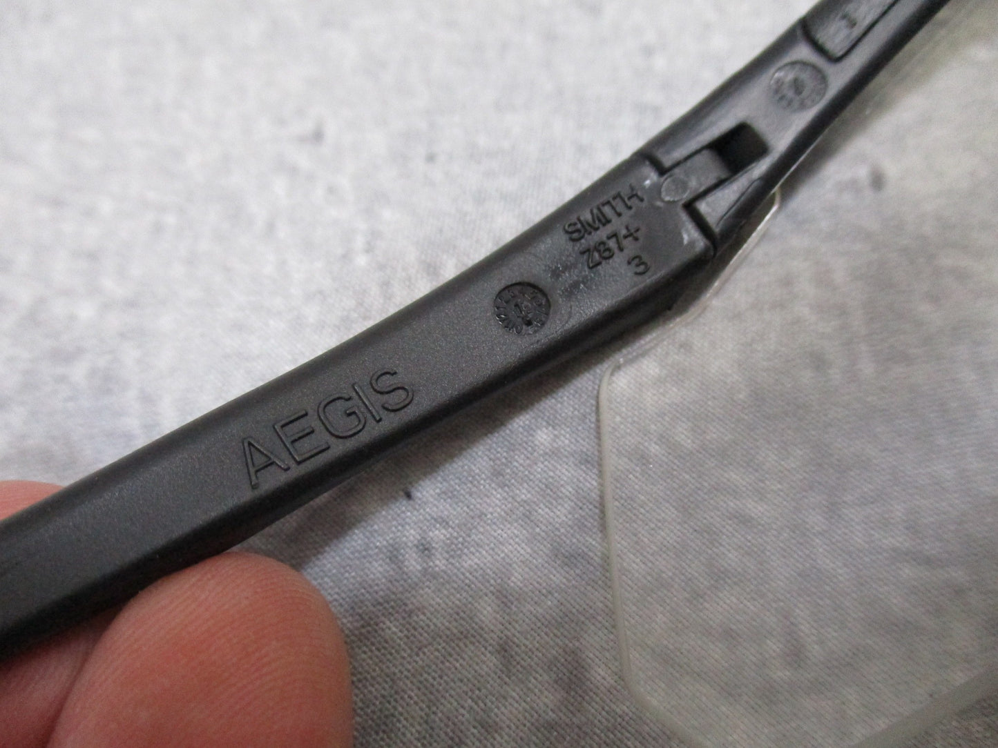 Used Smith Optics AEGIS SPECTACLE Eye Shield Safety Glasses Kit Black Frame