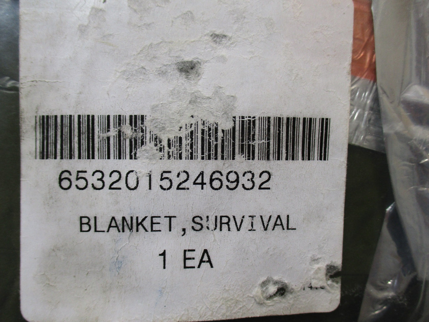 NOS Blizzard Survival Blanket in OD green by Centex Military Gear, ideal for hiking, camping, rescue, and military use.