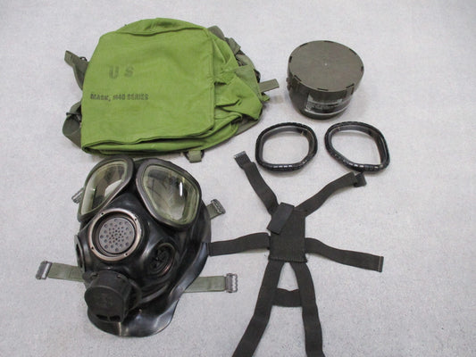 USGI M40 Gas Mask 1995 Large Complete Kit Sealed Filter Avon 3M