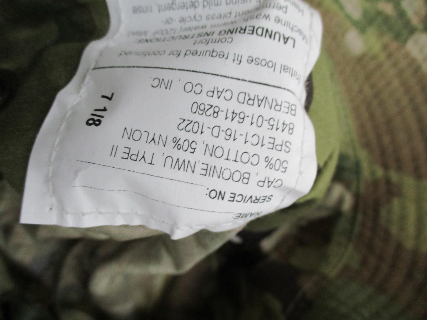 NEW OEF SUN HAT USGI ARMY ISSUE OCP MULTICAM BOONIE CAP BUCKET HAT 7-1/8 BUSH