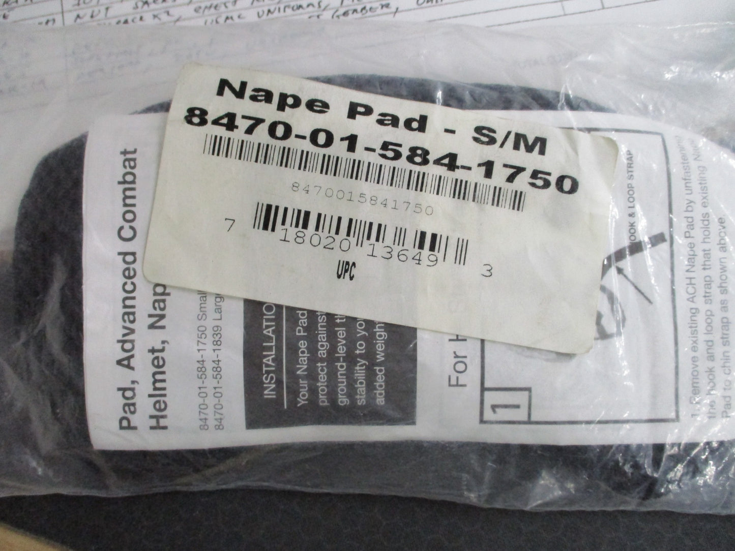 ARMY OCP NAPE PAD ADVANCED COMBAT HELMET ACH ECH MULTICAM S/M/L 8470-01-584-1750 - Centex Military Gear