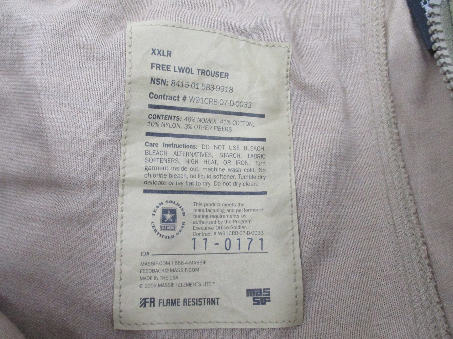 MULTICAM FLAME RESISTANT ARMY MASSIF ELEMENTS LWOL TROUSER OCP 2XL/REGULAR FREE