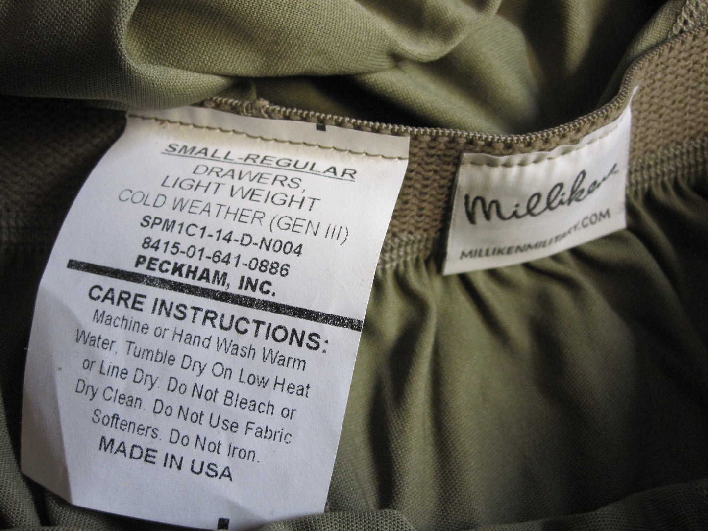 NEW GEN III ARMY OCP SILK-WEIGHT LEVEL 1 TROUSER BOTTOM SMALL/REGULAR DRAWERS - Centex Military Gear