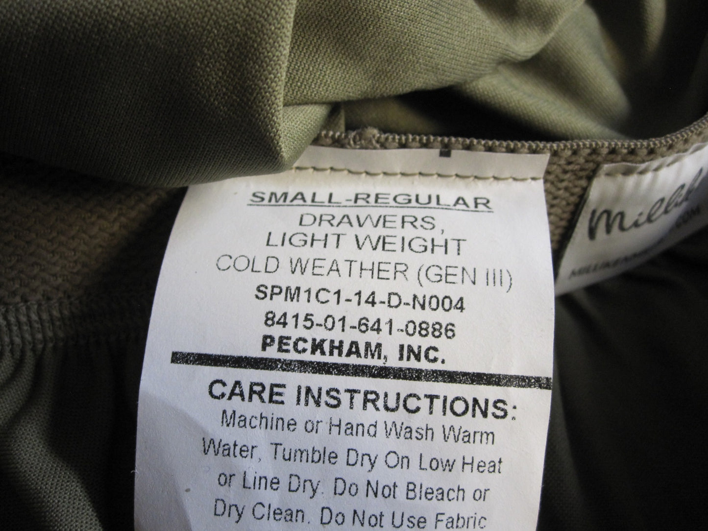 NEW GEN III ARMY OCP SILK-WEIGHT LEVEL 1 TROUSER BOTTOM SMALL/REGULAR DRAWERS - Centex Military Gear