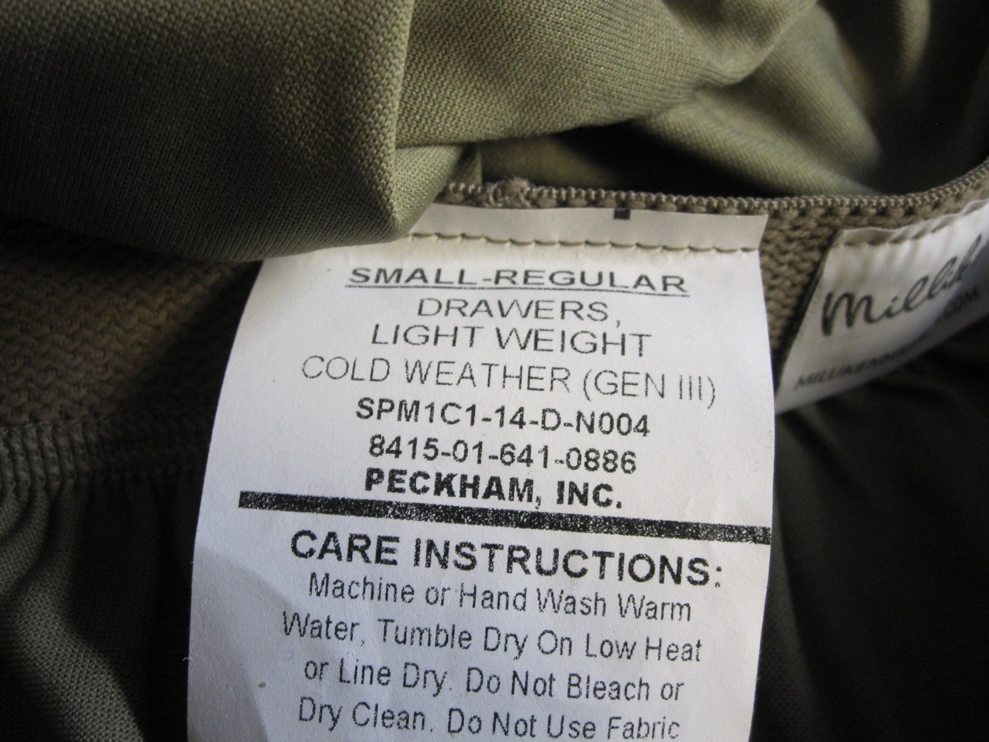 NEW GEN III ARMY OCP SILK-WEIGHT LEVEL 1 TROUSER BOTTOM SMALL/REGULAR DRAWERS - Centex Military Gear