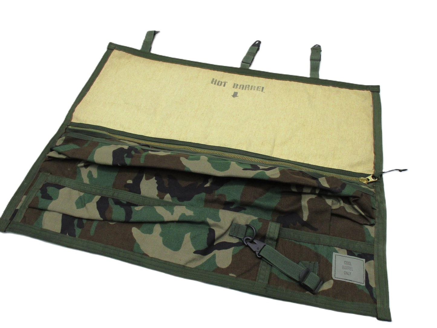 New Military Army USGI Woodland Camo BDU Hot/Spare Barrel Carrying Bag M240B