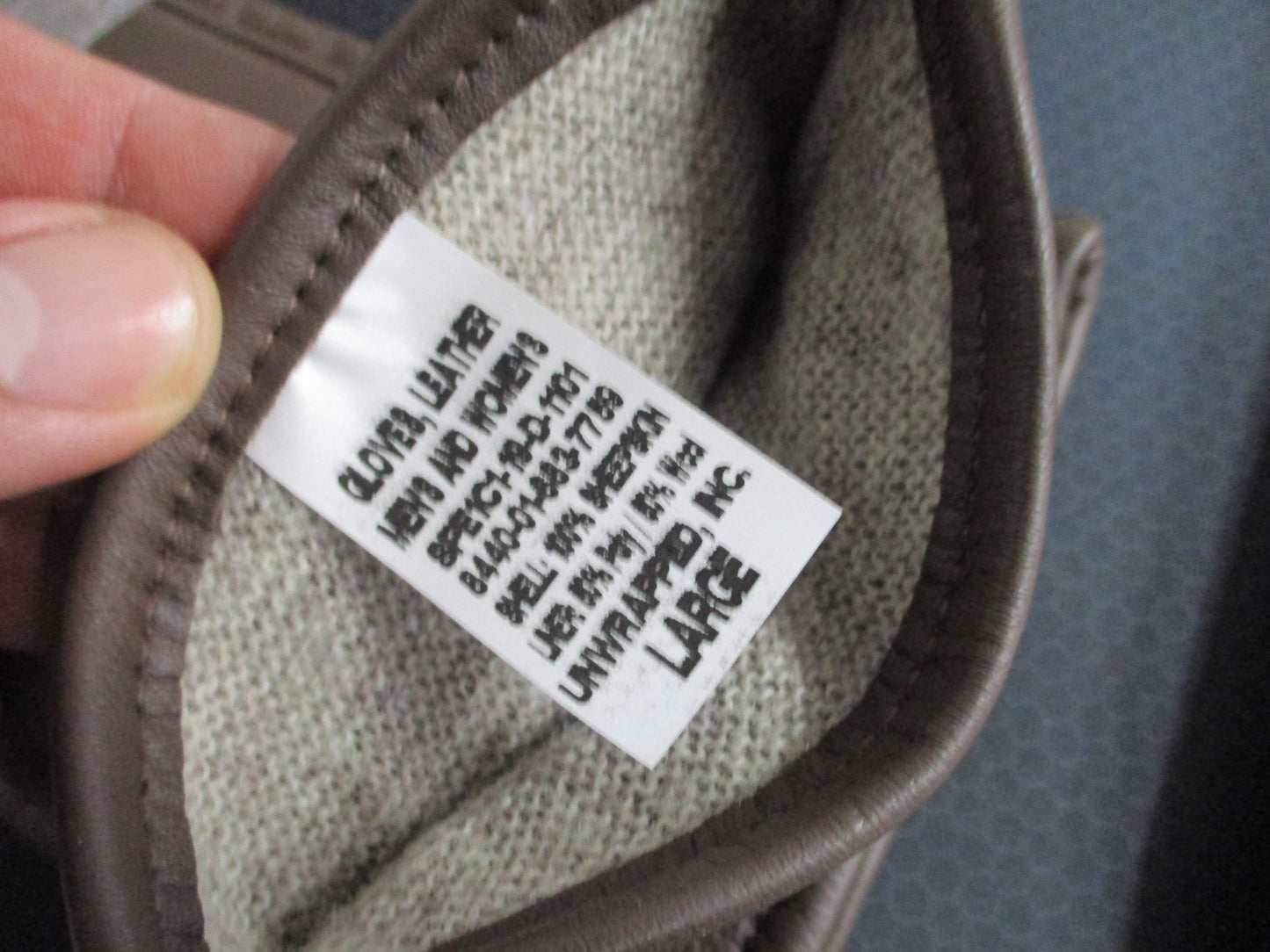 New US Army Green Service Uniform AGSU Unisex Leather Walnut Dress Gloves Large