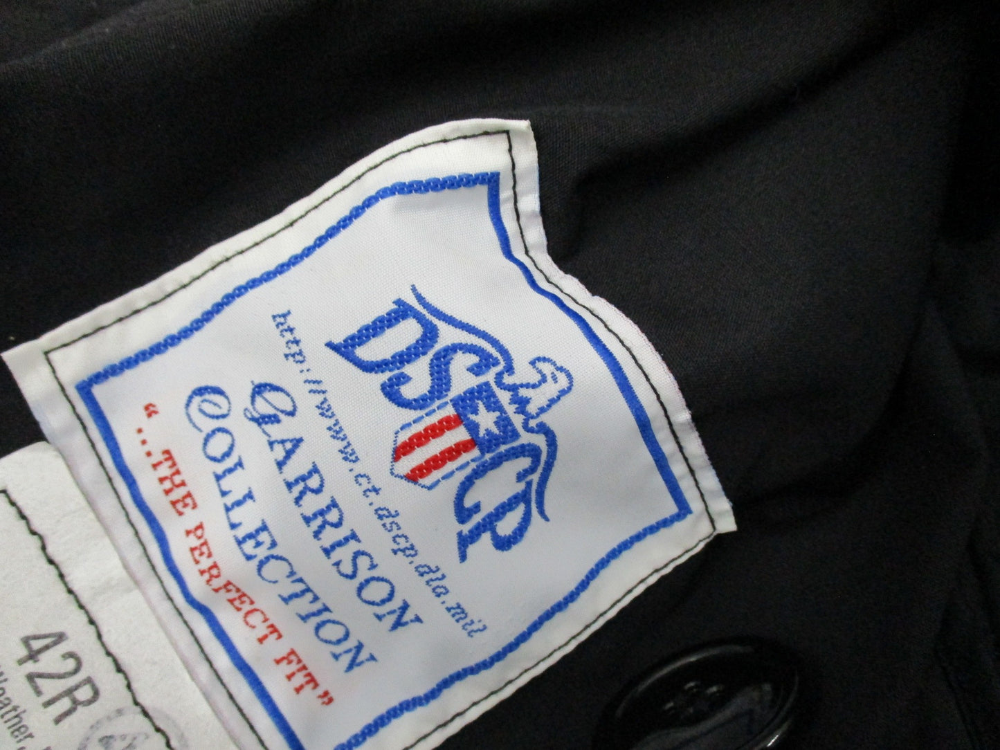 USGI BLACK MILITARY TRENCH COAT DRESS UNIFORM JACKET ARMY ASU RAINCOAT w. LINER