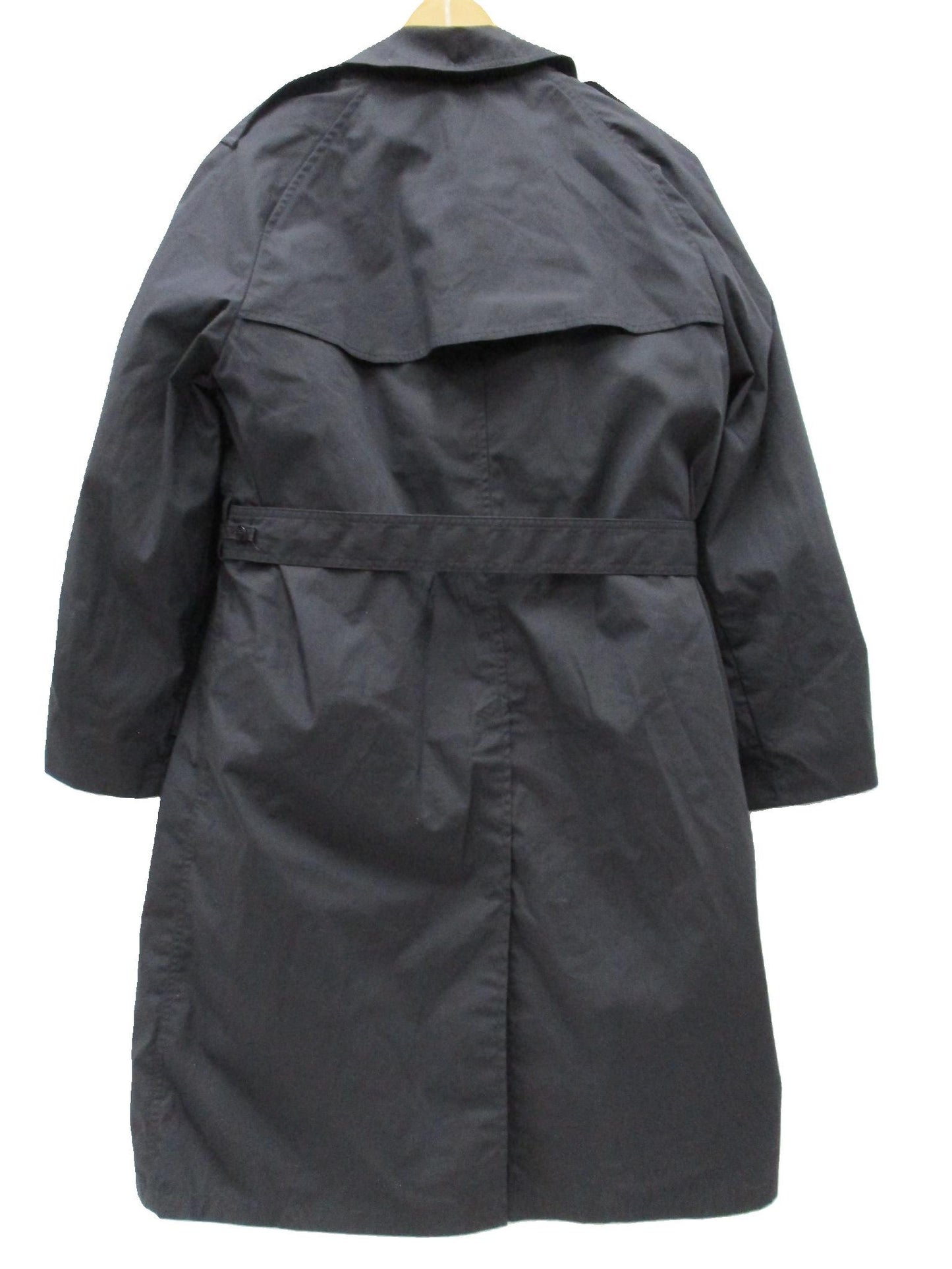 USGI BLACK MILITARY TRENCH COAT DRESS UNIFORM JACKET ARMY ASU RAINCOAT w. LINER