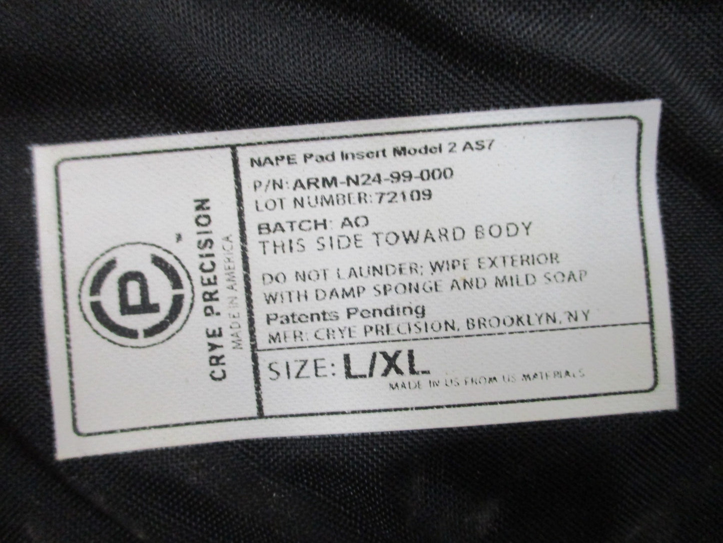 Large UCP Crye Precision body armor nape pad behind head protection, designed for ACH helmets, by Centex Military Gear.