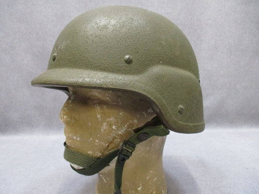 USED PASGT MADE W/ KEVLAR HELMET K-POT MEDIUM OD GREEN BALLISTIC SOLDIERS LID