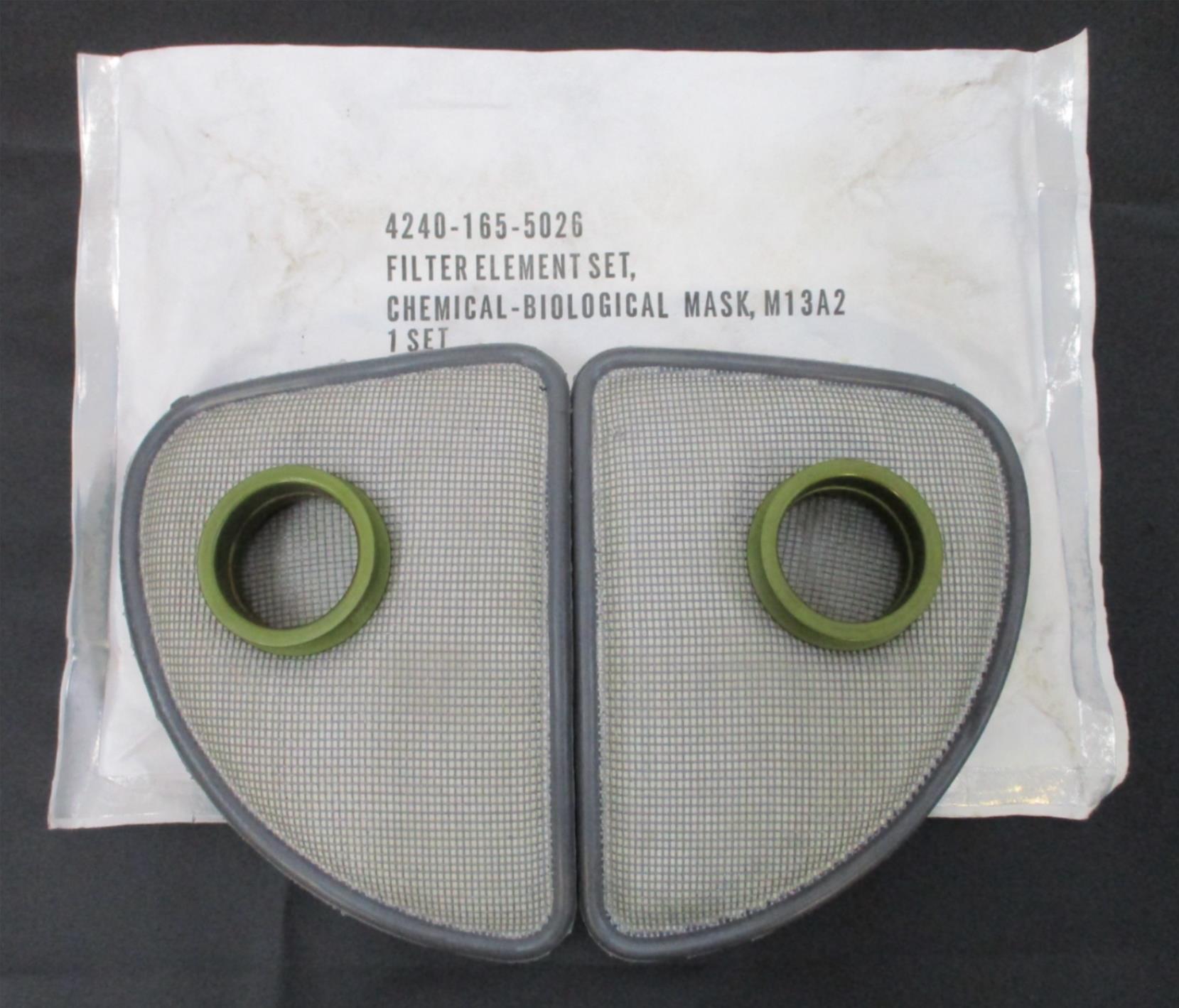 MSA USGI M17 GAS MASK CHEEK FILTERS FITS RUSSIAN M10 NBC PRO MASK FILTER SET - Centex Military Gear
