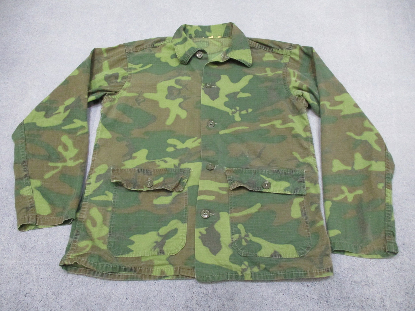 Rare Vietnam War ARVN‑Made ERDL Advisor Jacket Ripstop Camo In‑Country Made