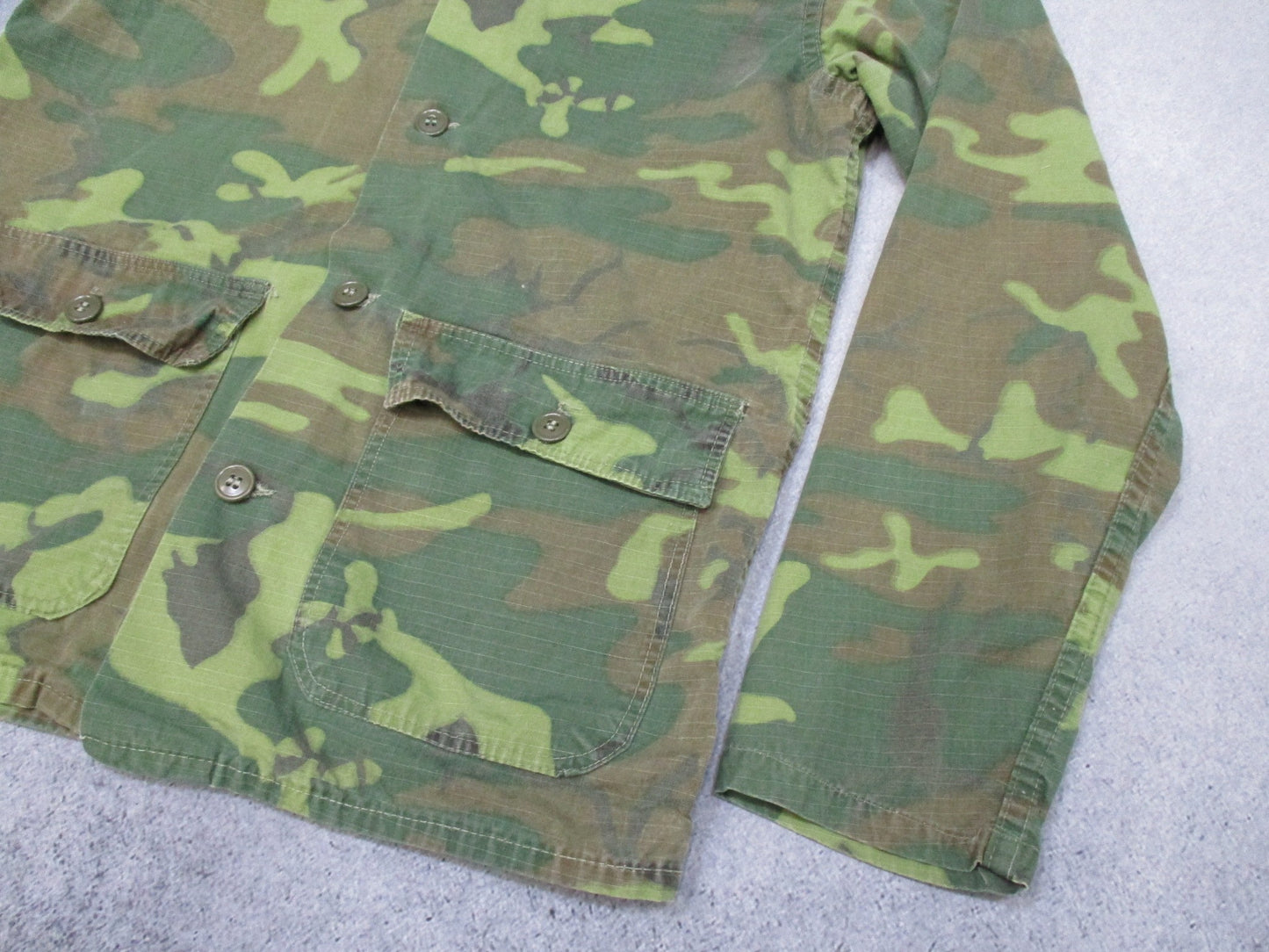 Rare Vietnam War ARVN‑Made ERDL Advisor Jacket Ripstop Camo In‑Country Made