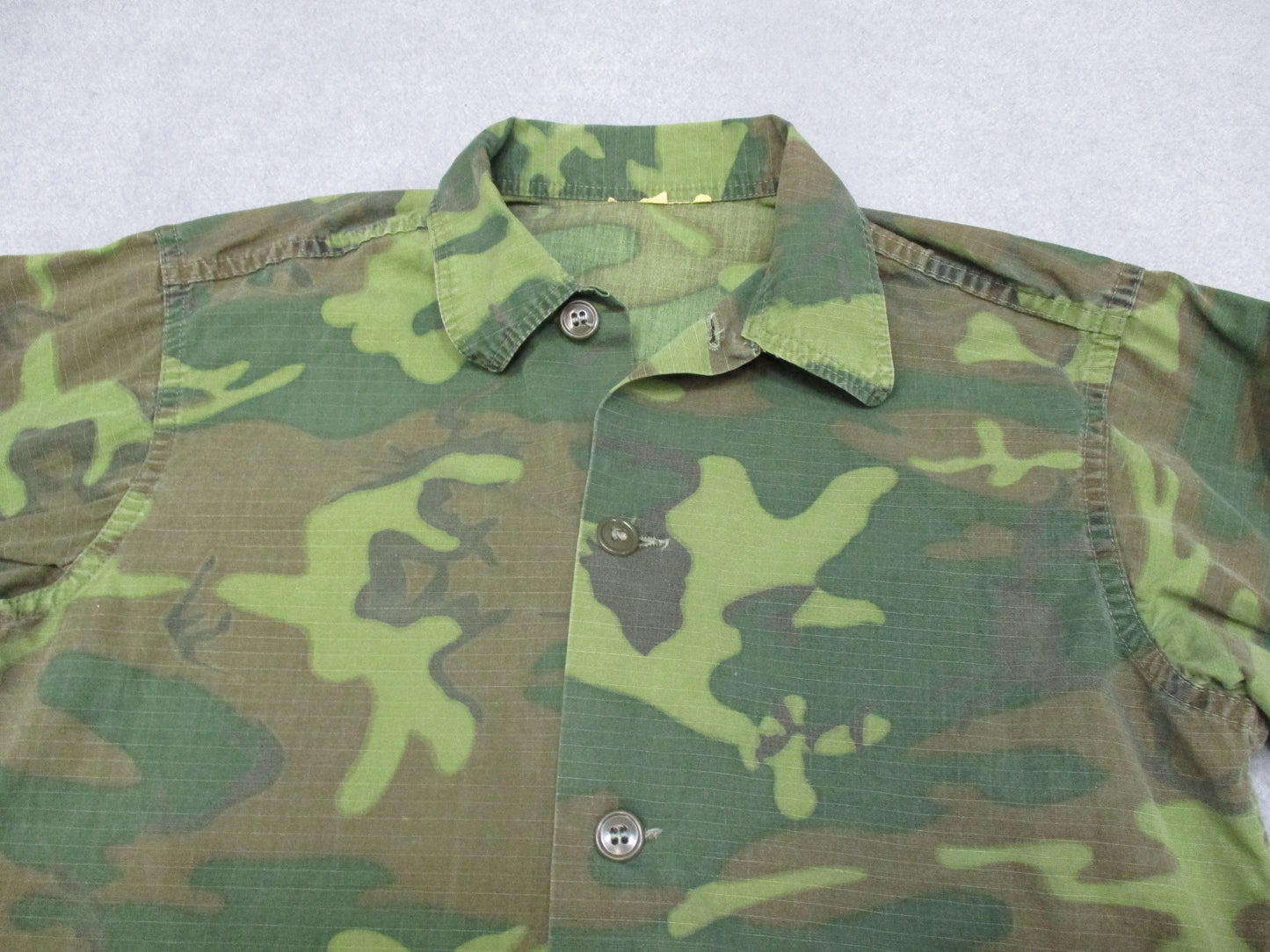 Rare Vietnam War ARVN‑Made ERDL Advisor Jacket Ripstop Camo In‑Country Made
