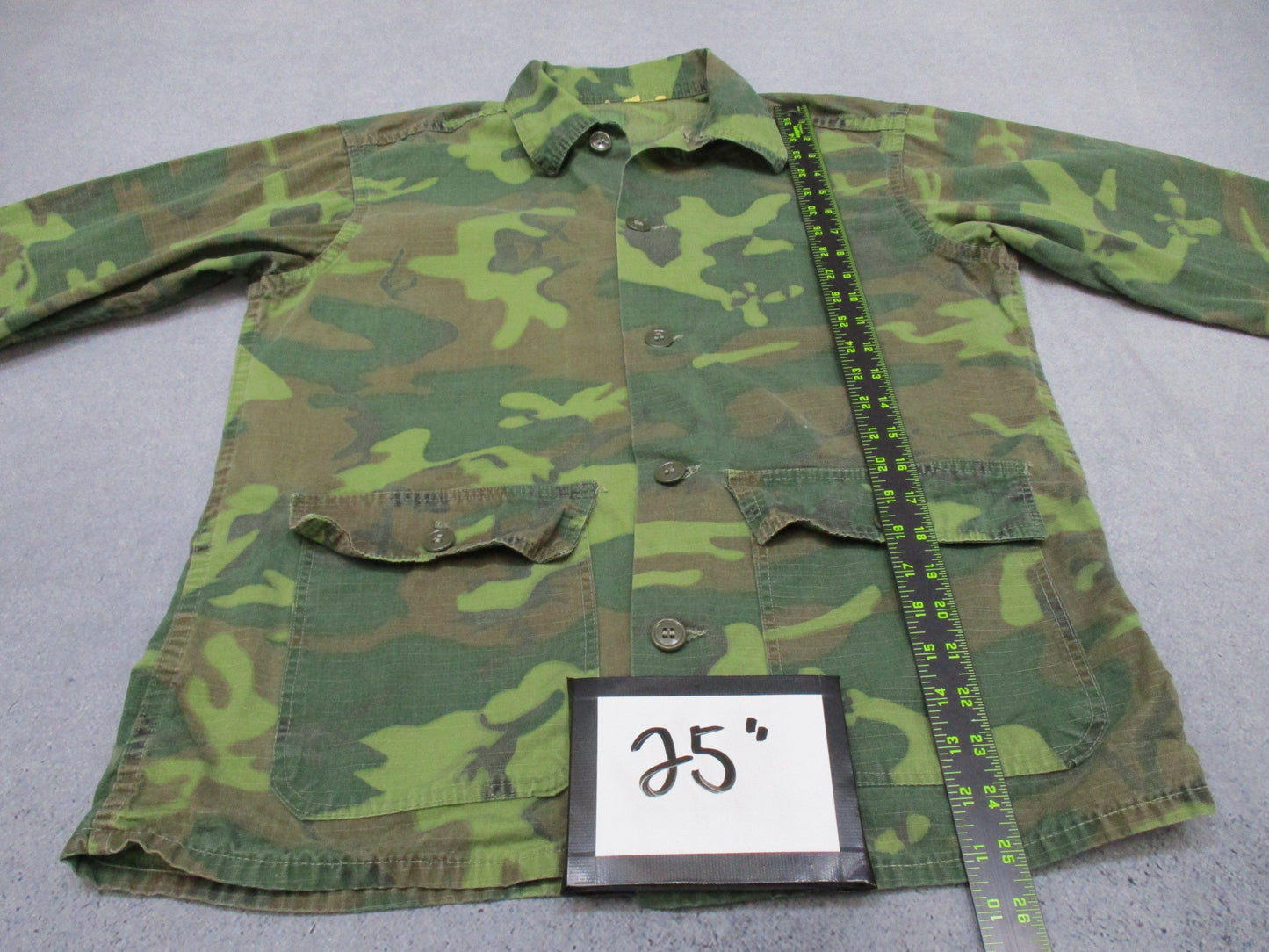 Rare Vietnam War ARVN‑Made ERDL Advisor Jacket Ripstop Camo In‑Country Made