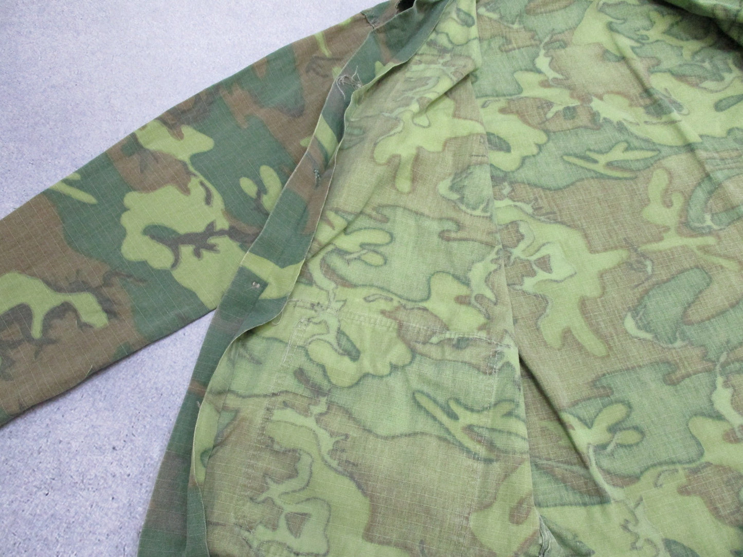 Rare Vietnam War ARVN‑Made ERDL Advisor Jacket Ripstop Camo In‑Country Made