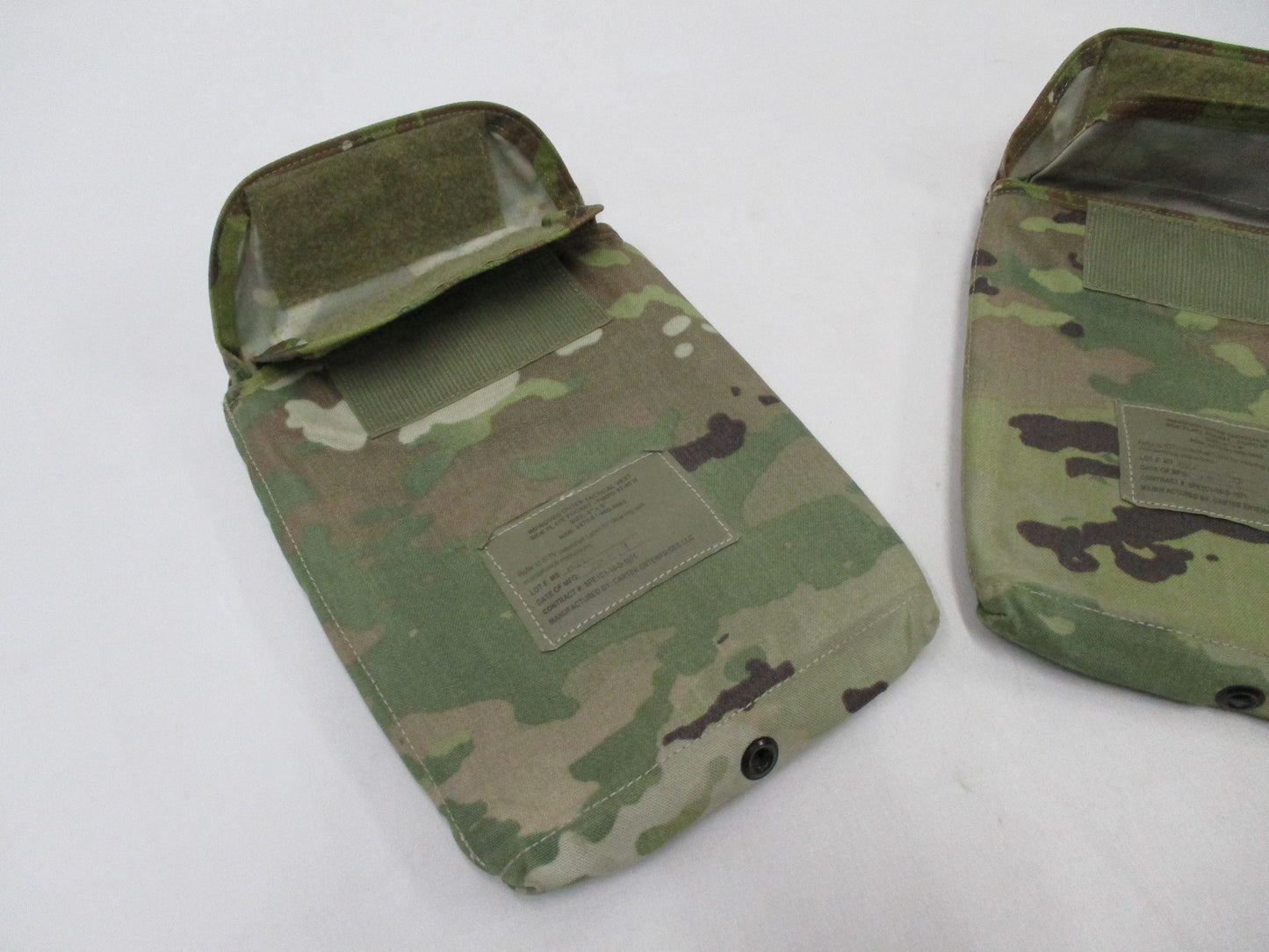 SET ARMY OCP SCORPION MULTICAM SIDE PLATE HOLDER POCKETS 6x8 w. SOFT INSERTS
