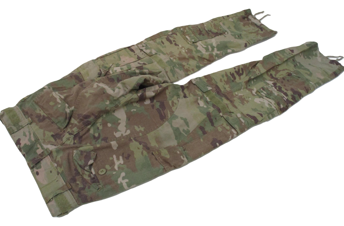 Used Centex Military Gear army advanced combat pants with knee pad slots in small/regular size, Scorpion OCP camouflage.