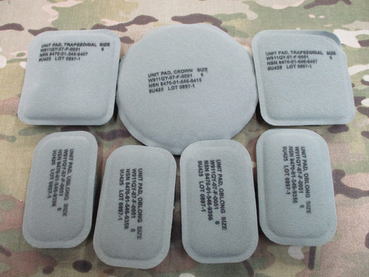 NEW USGI ARMY ISSUE ACH ADVANCED COMBAT HELMET REPLACEMENT (7) PAD SET FOAM PADS - Centex Military Gear