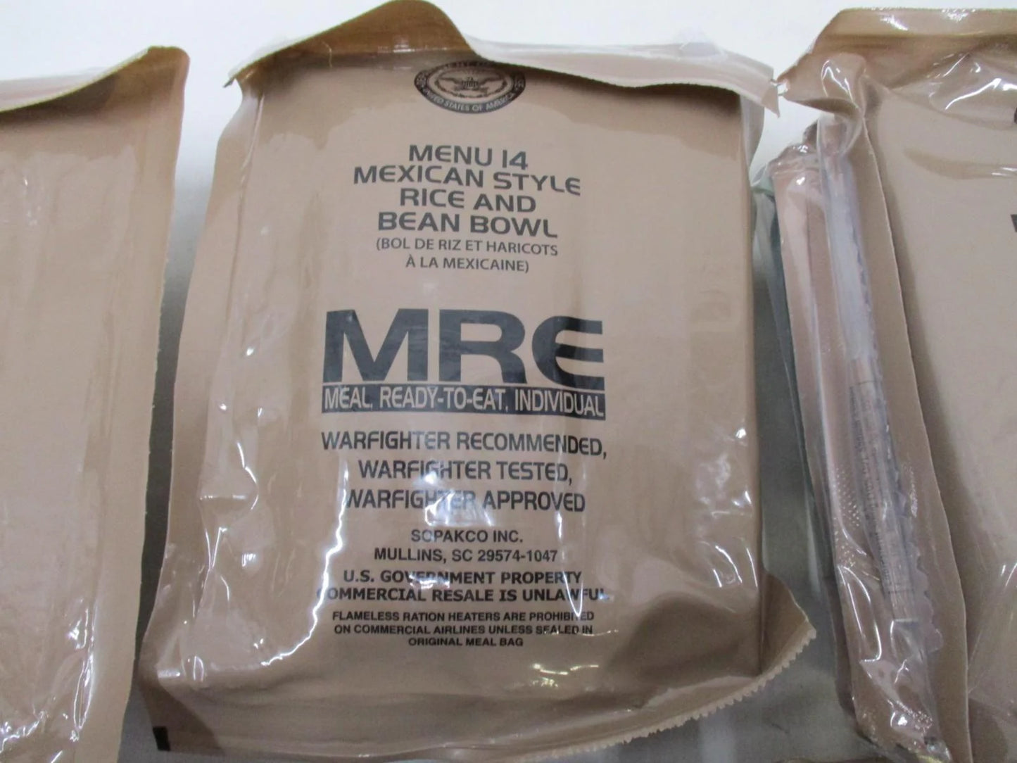 New Official American Military MRE Individual  Single Meal You Pick INSP. 2027