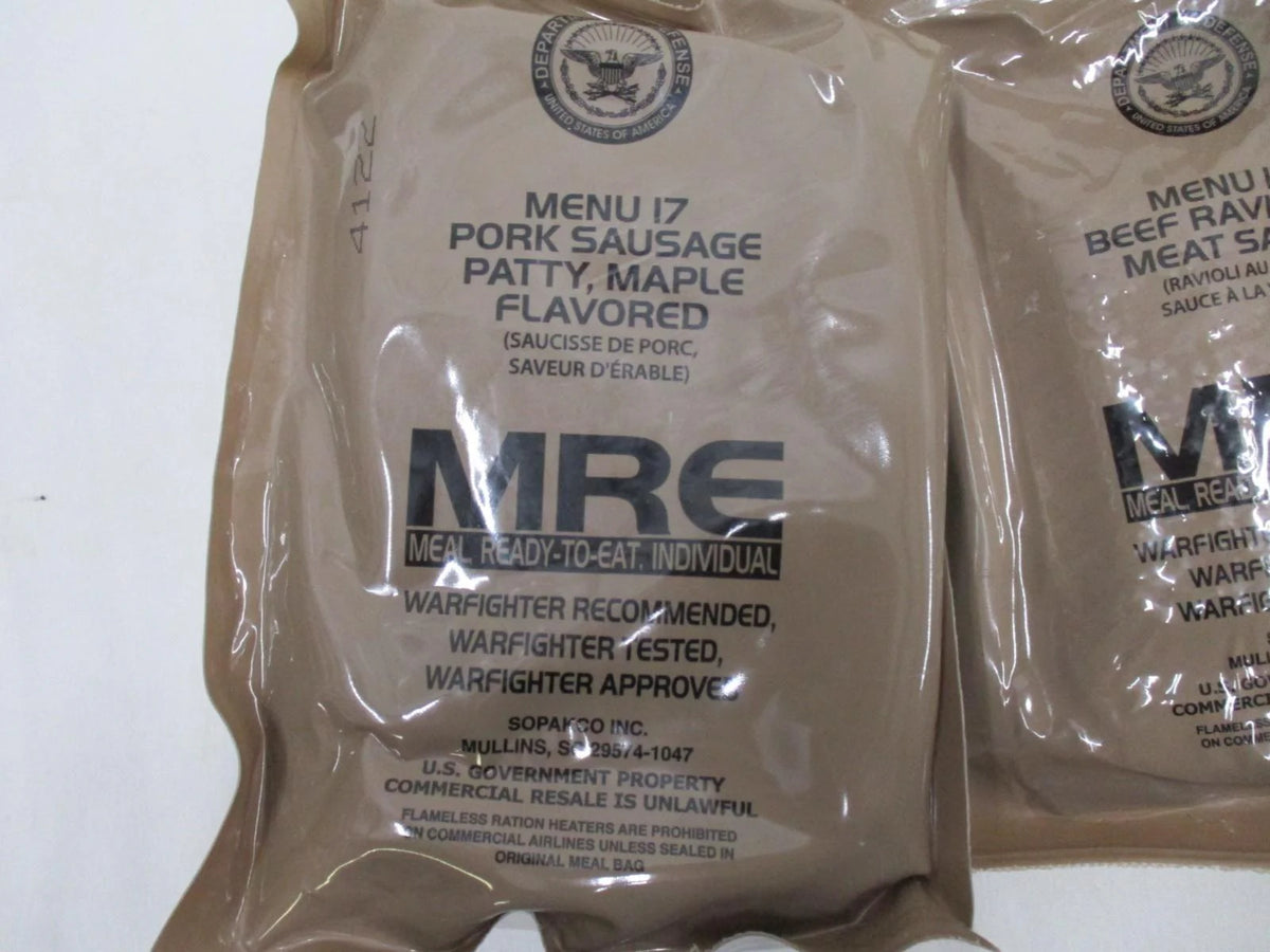 New Official American Military MRE Individual  Single Meal You Pick INSP. 2027