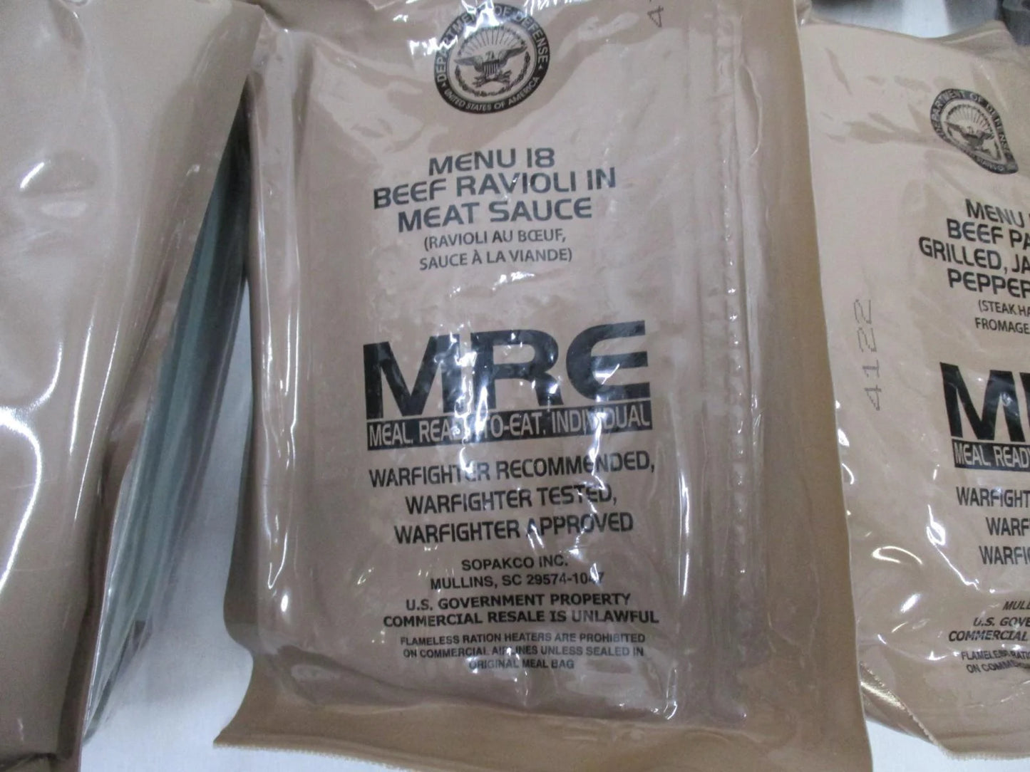 New Official American Military MRE Individual  Single Meal You Pick INSP. 2027