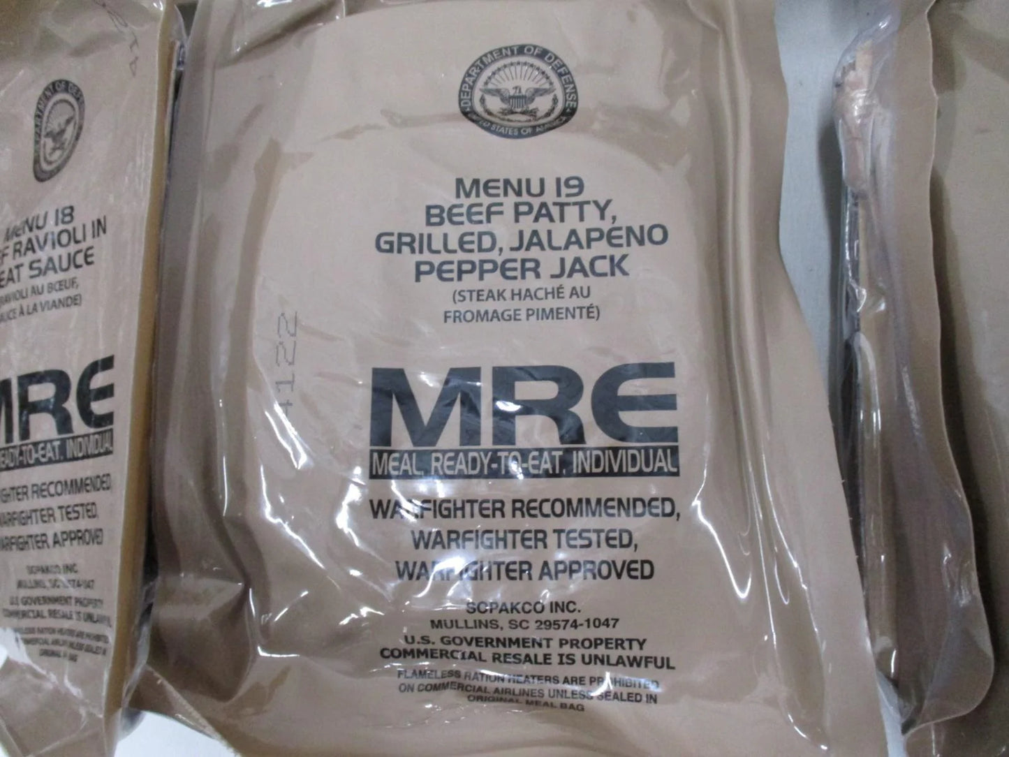 New Official American Military MRE Individual  Single Meal You Pick INSP. 2027
