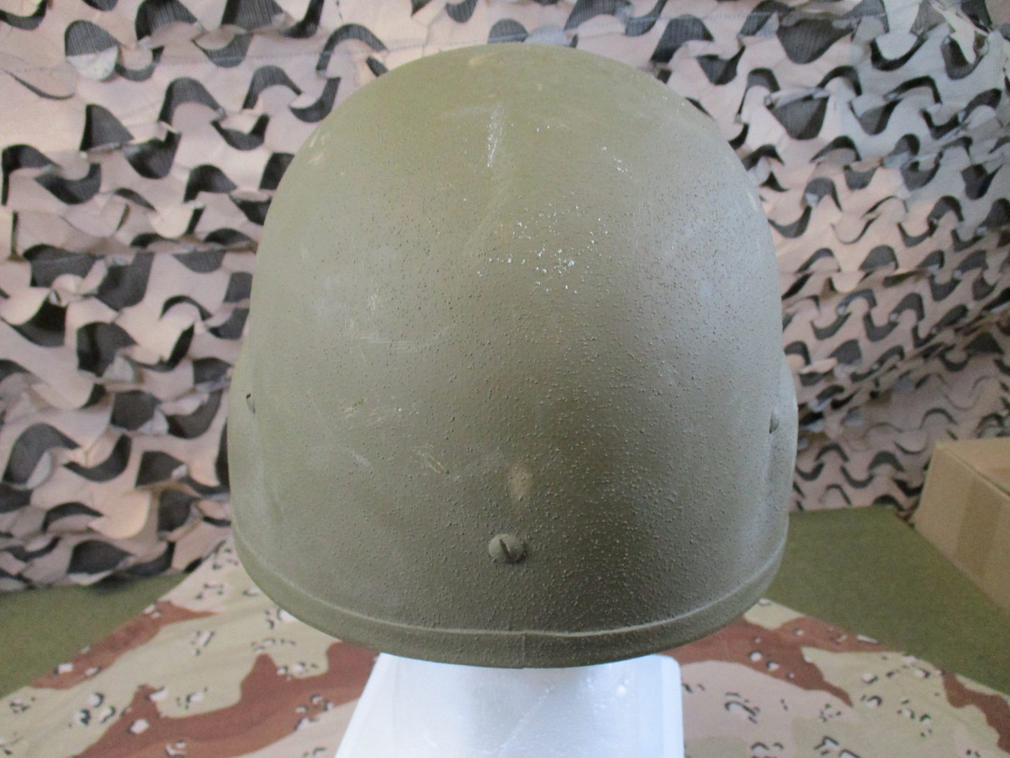 US Military PASGT Helmet Woodland Cover & New Headband Size XS Surplus 9157