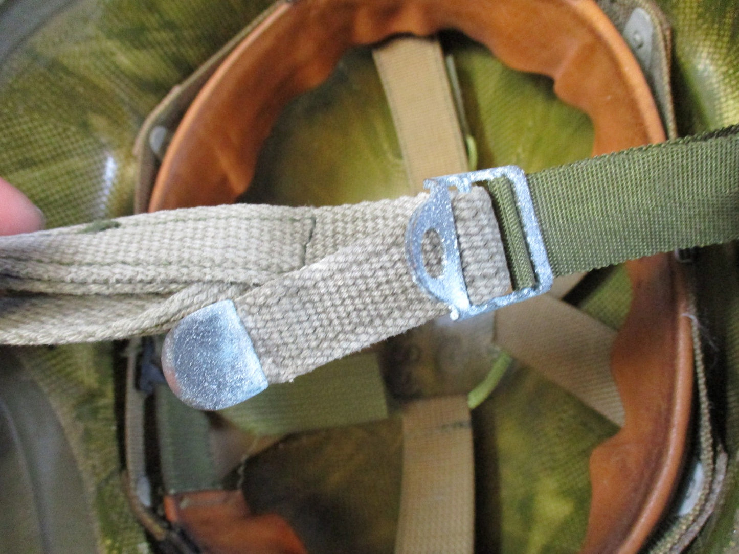 US Military PASGT Helmet Woodland Cover & New Headband Size XS Surplus 9157