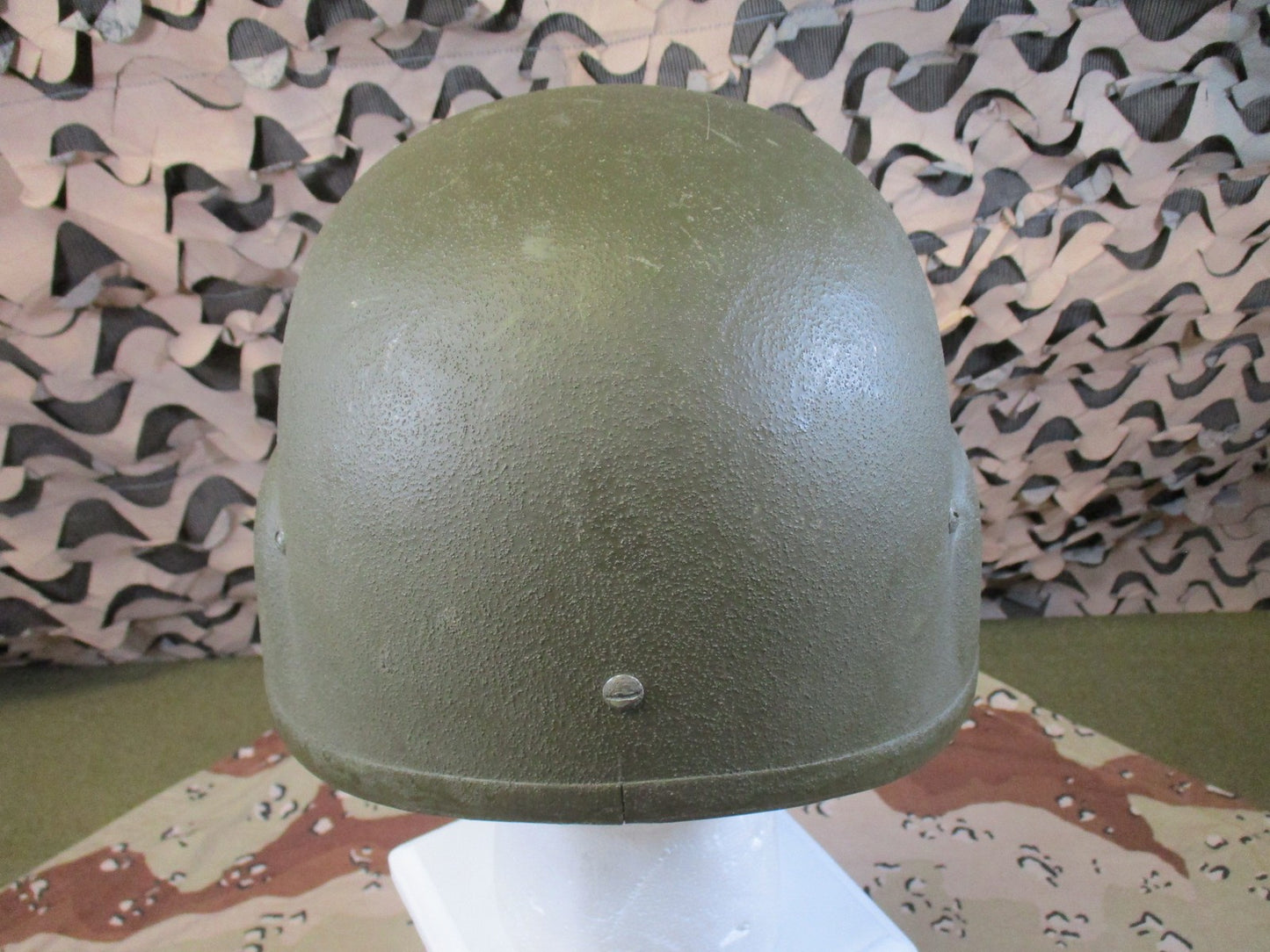 US Military PASGT Helmet Gentex Kpot Woodland Camo Cover Surplus 5974
