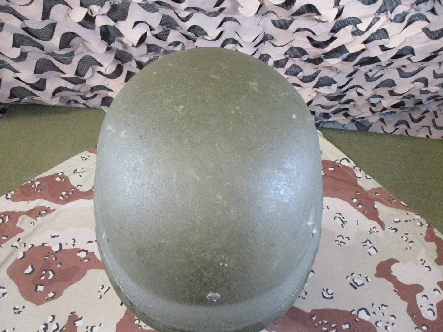 US Military PASGT Helmet Gentex Kpot Woodland Camo Cover Surplus 5974