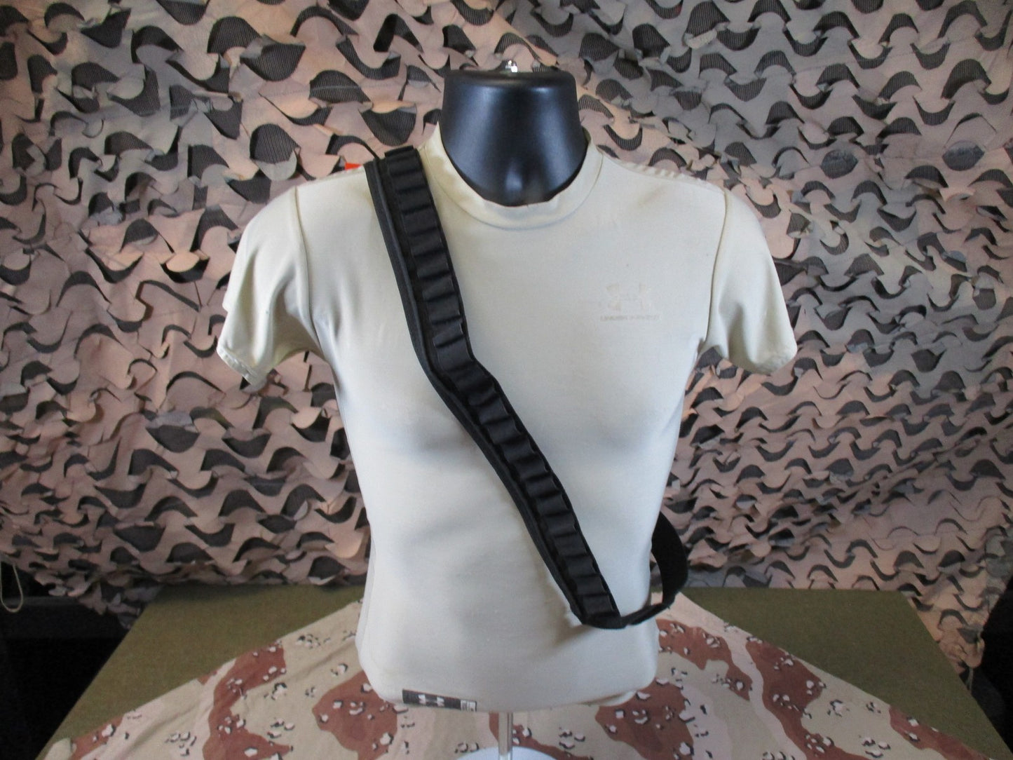 2x Fox Outdoor Tactical Bullet Belt  Ammo Holder Black New bandolier