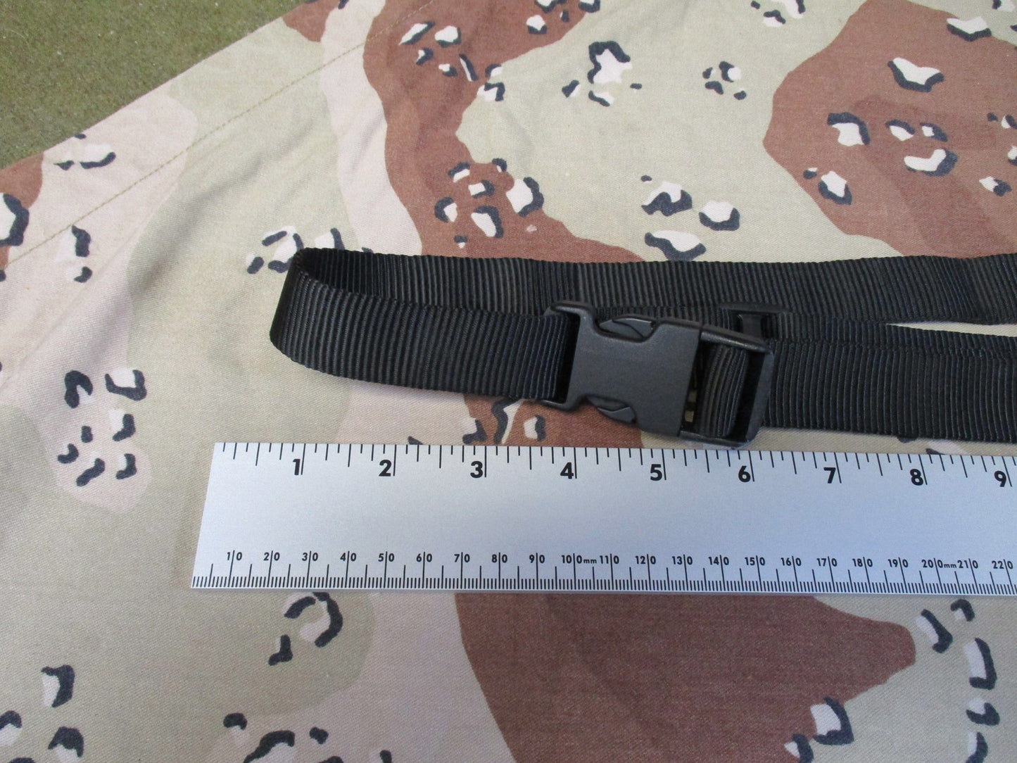 Lot of 3 Military Surplus Tactical Straps & Belts - Olive Drab & Black Webbing