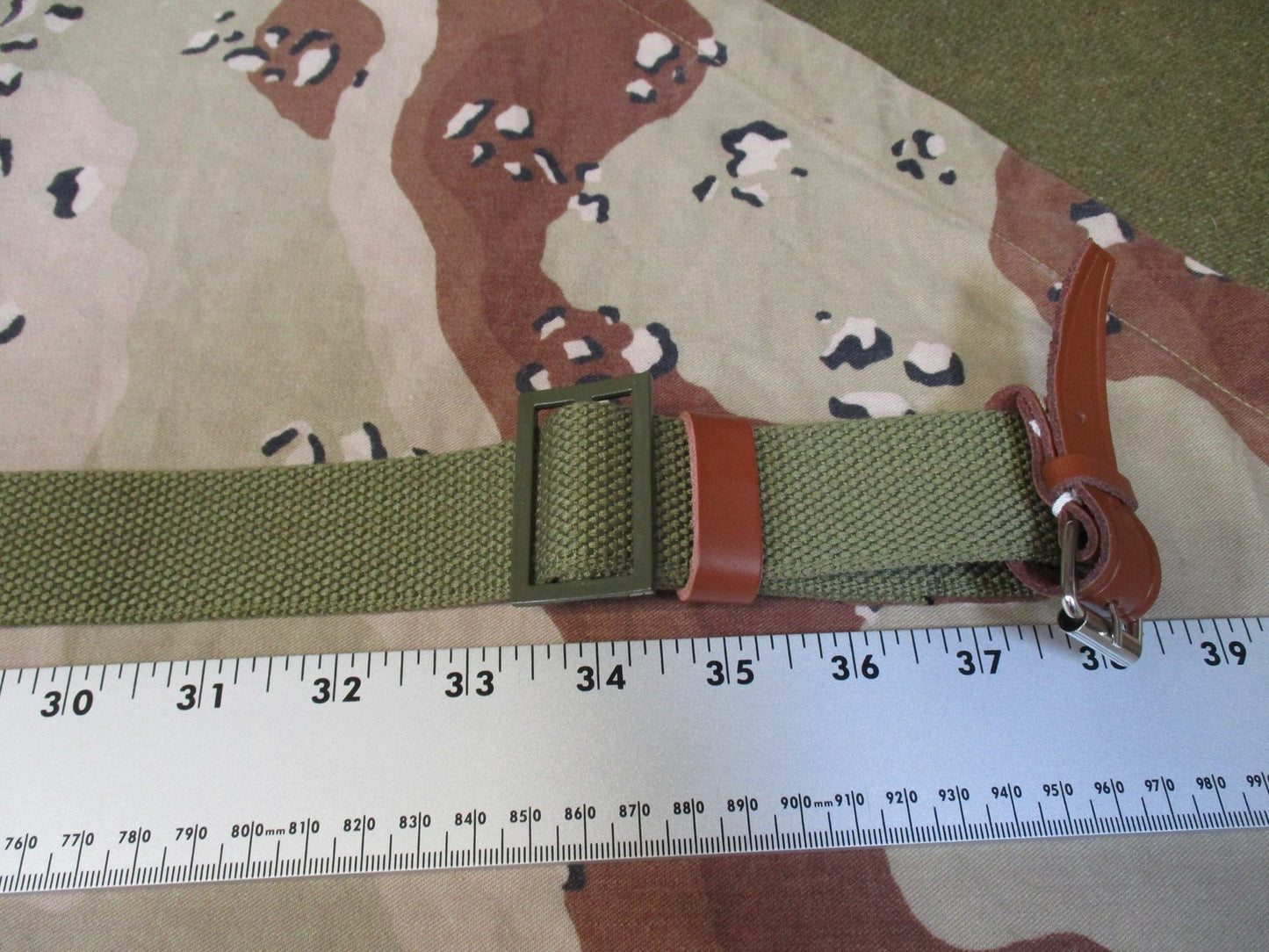 Lot of 3 Military Surplus Tactical Straps & Belts - Olive Drab & Black Webbing