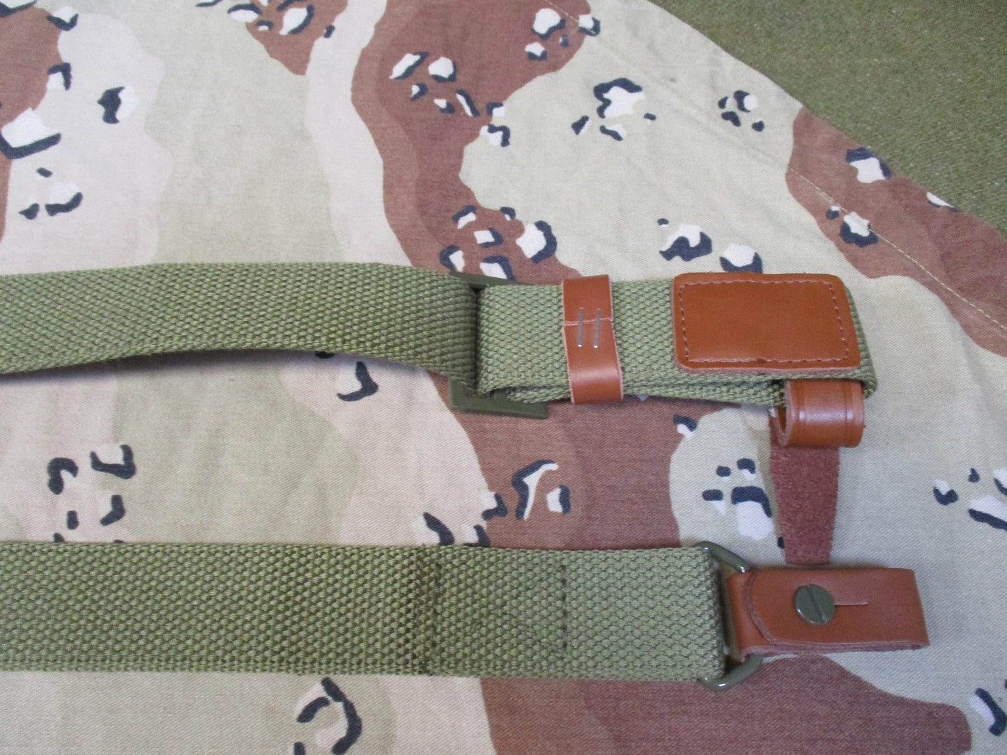 Lot of 3 Military Surplus Tactical Straps & Belts - Olive Drab & Black Webbing