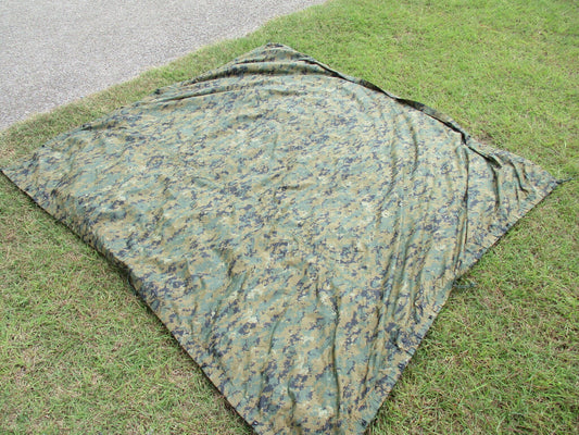 USMC Reversible Field Tarp MARPAT Coyote Brown Military Surplus Camping Gear