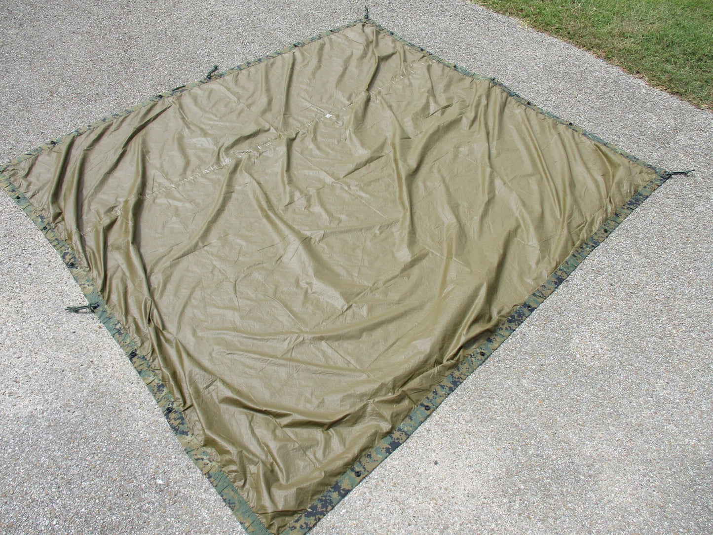 USMC Reversible Field Tarp MARPAT Coyote Brown Military Surplus Camping Gear