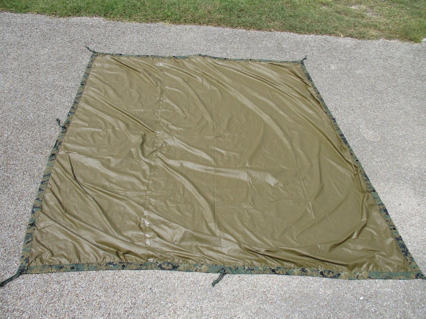 USMC Reversible Field Tarp MARPAT Coyote Brown Military Surplus Camping Gear