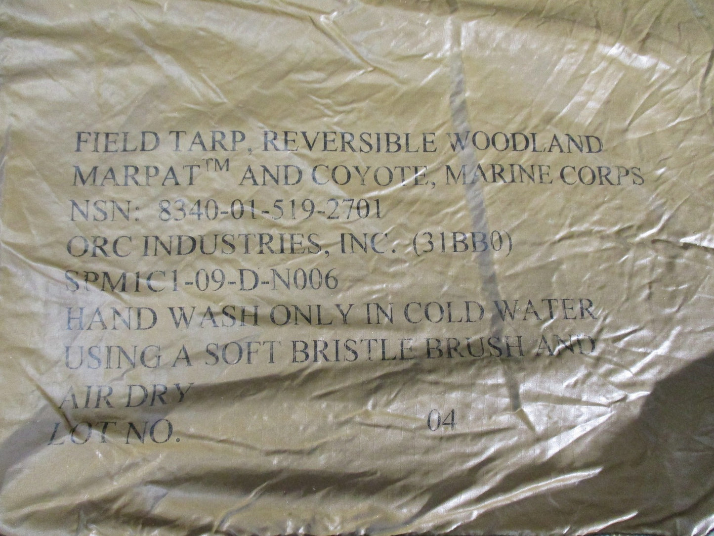 USMC Reversible Field Tarp MARPAT Coyote Brown Military Surplus Camping Gear