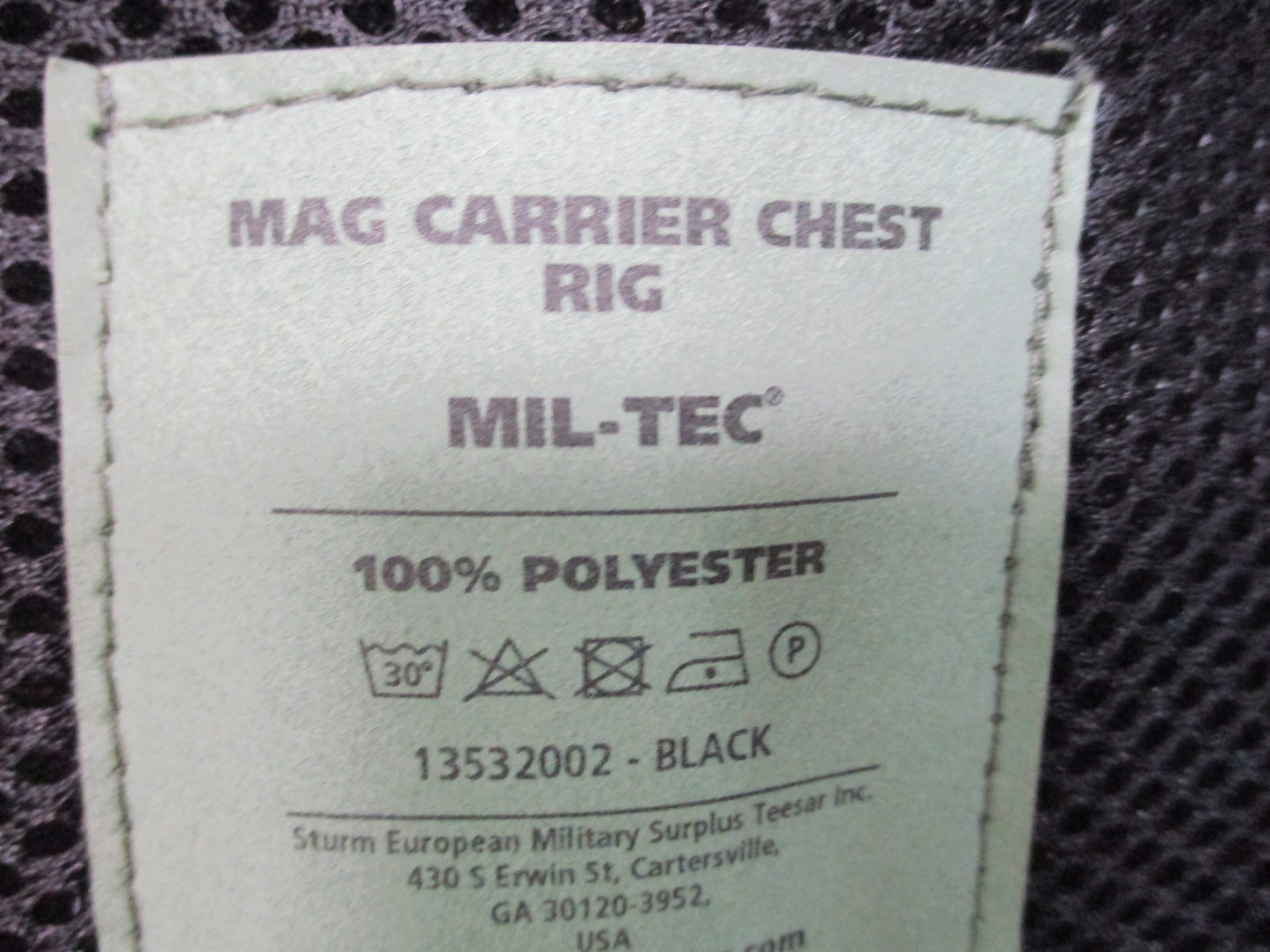 Mil-Tec Tactical Mag Carrier Chest Rig Black Adjustable7.62x39 New