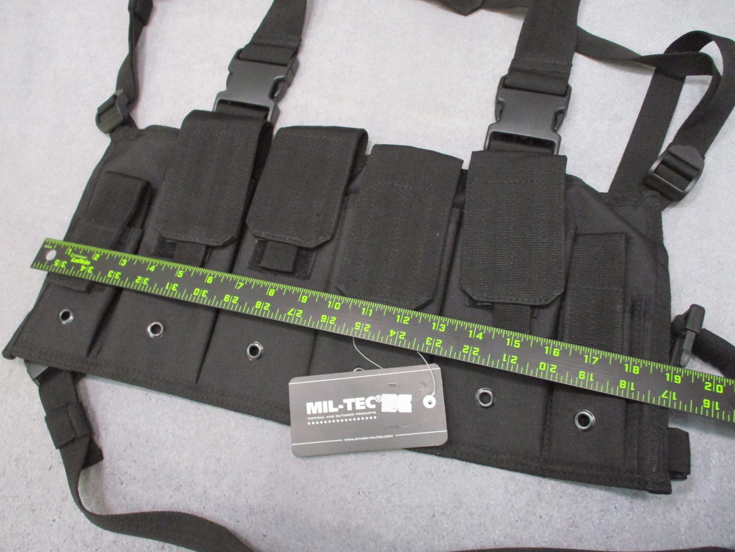 Mil-Tec Tactical Mag Carrier Chest Rig Black Adjustable7.62x39 New