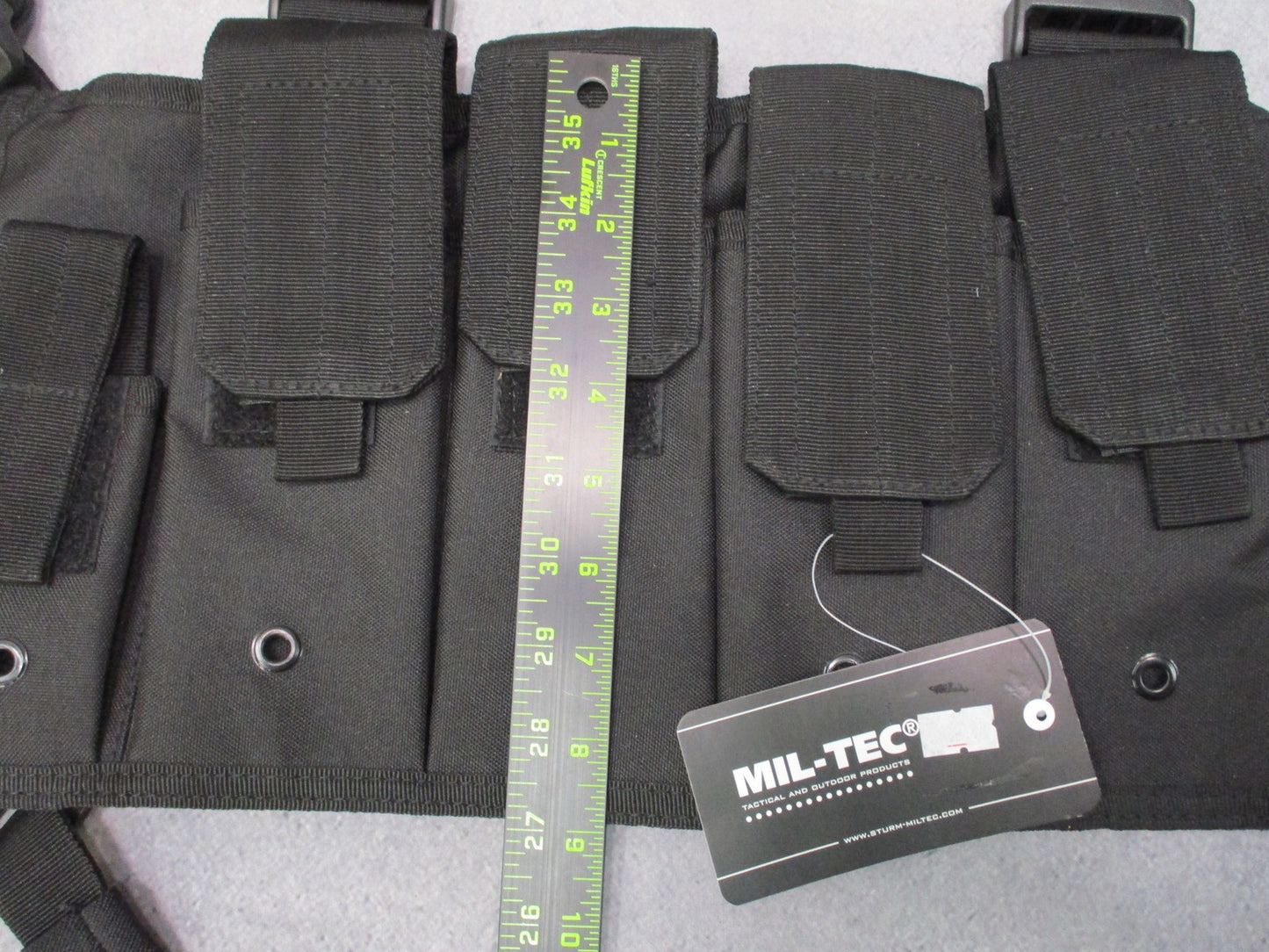 Mil-Tec Tactical Mag Carrier Chest Rig Black Adjustable7.62x39 New