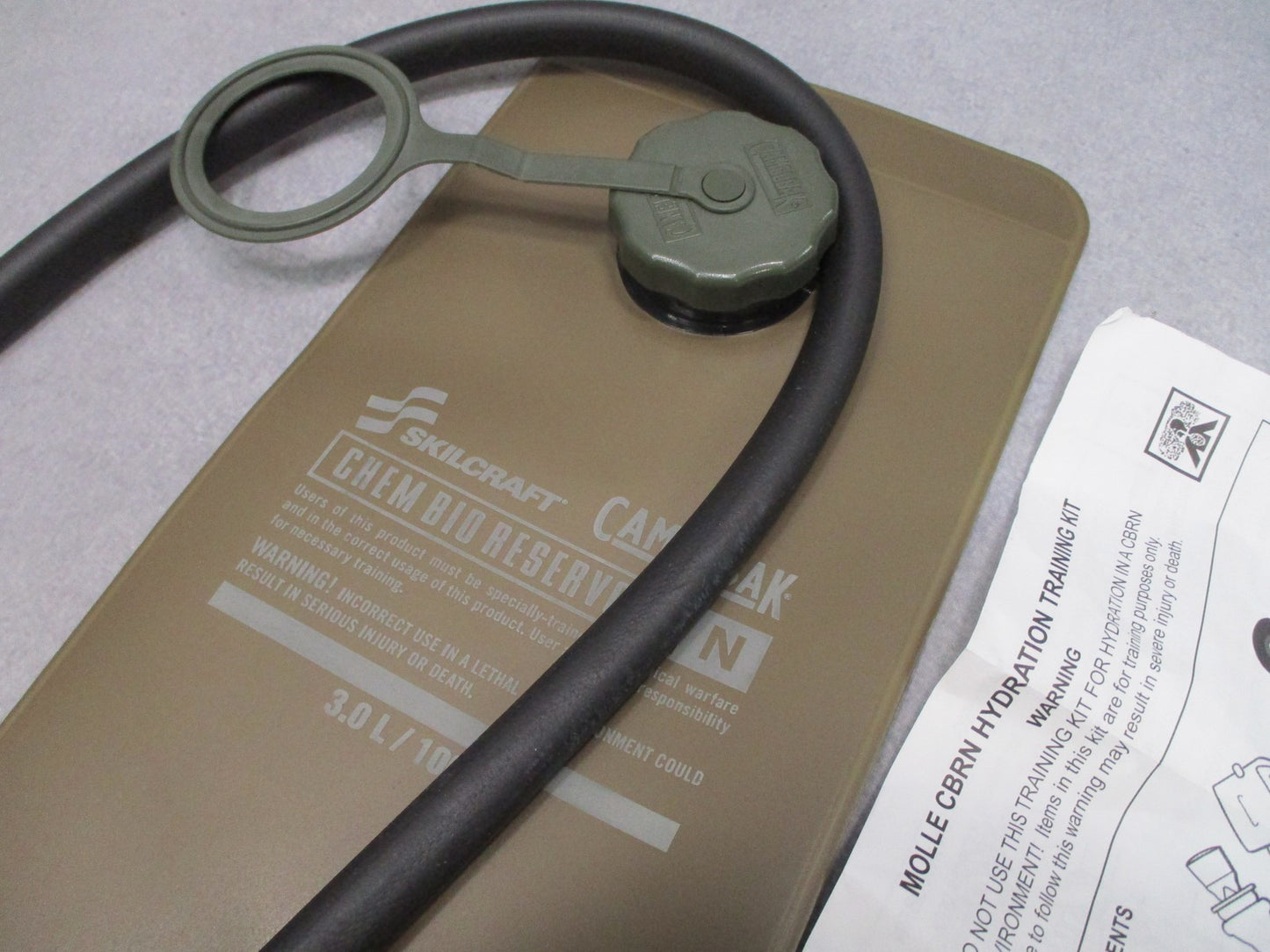 NWOT Camelbak CBRN Hydration System Bladder Chemical Water Pack Reservoir 100oz