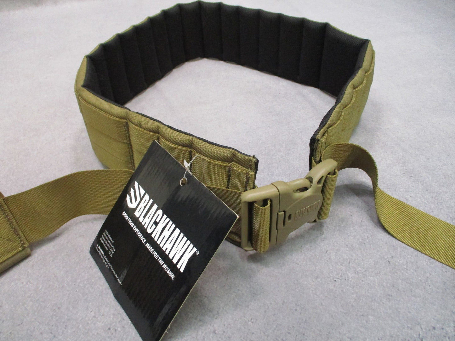 USMC Blackhawk STRIKE Padded Patrol Belt Large 46-52 Coyote Tan Tactical Gear