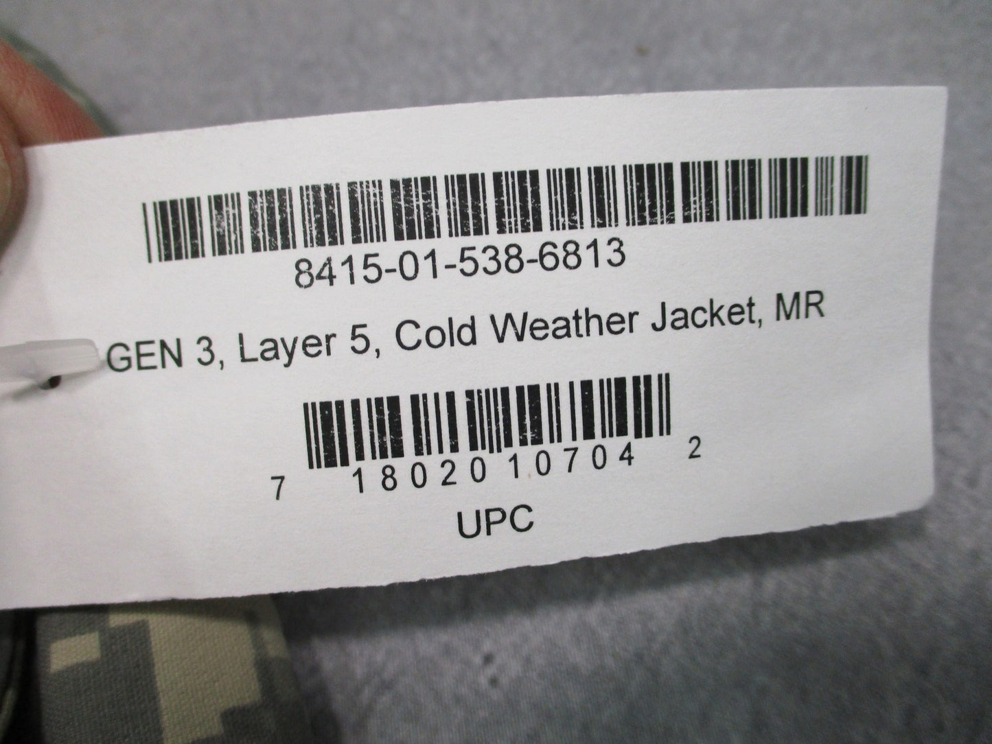 US Military Gen III Layer 5 Soft Shell Jacket UCP Digital Camo Medium Regular